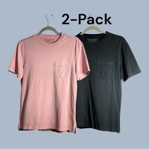 Banana Republic 2-Pack Authentic Tee 10% Supima Cotton Pink & Charcoal XS